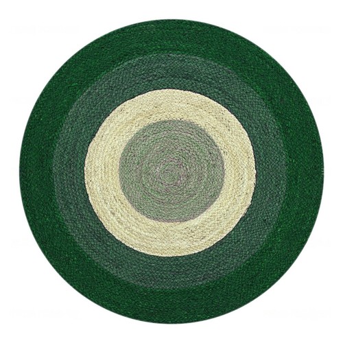 Round rug jute - round, handmade
