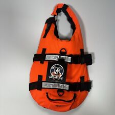 TWF Dog Life Jacket / Buoyancy Aid / Pet Float Hi Vis Orange Size Medium M New