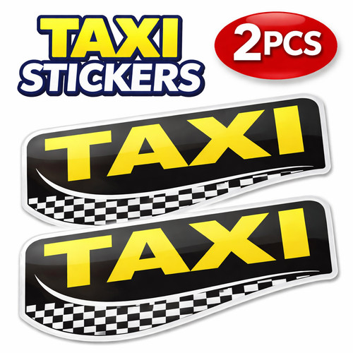 Taxi sign stickers - sign, vinyl