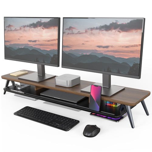 108cm dual monitor stand - 108cm, riser