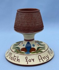 Aller Vale Pottery Torquay Motto Ware  Match Striker - A Match for Any Man