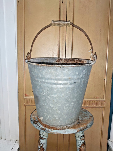 Vintage metal riveted - metal, indian