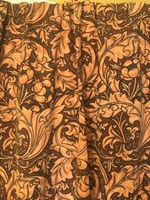 Vintage William Morris union Linen curtains in Batchelors Button