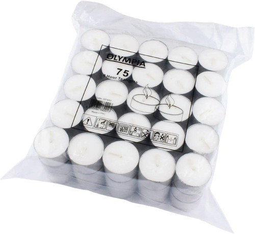 Olympia hour tealights white - tealights,