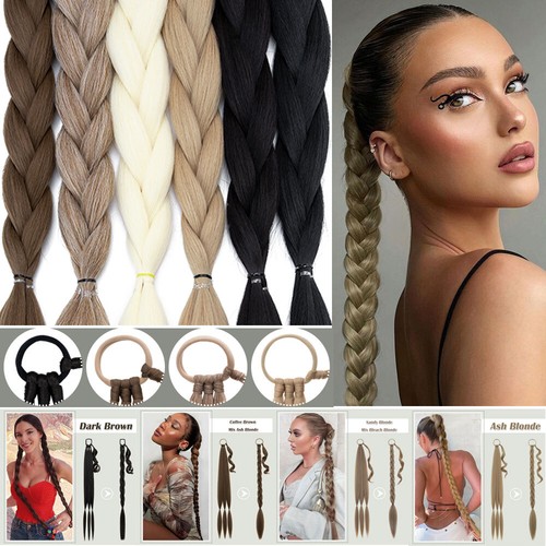 86cm long real thick braiding - long,