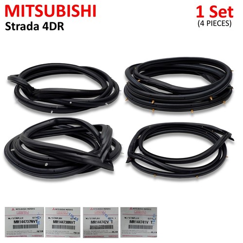 Set 4dr door rubber seal - 4dr,