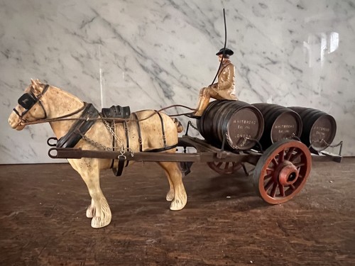 Antique whitbread model dray - whitbread,