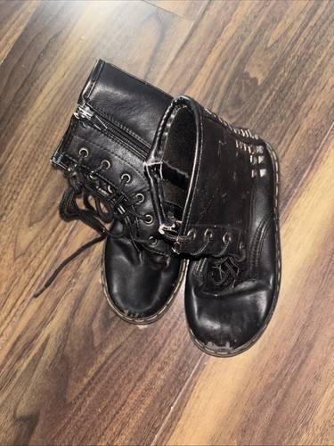 Next girls kids black leather - girls,