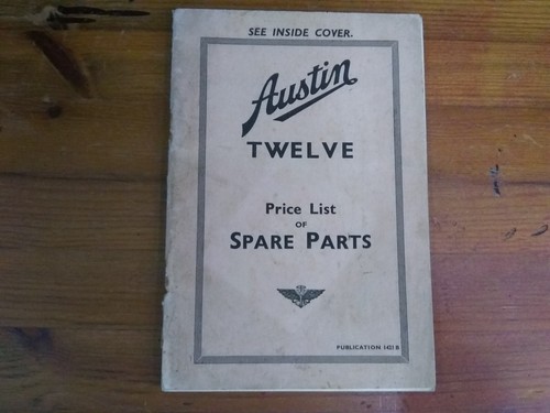 Austin spare parts price - 12,