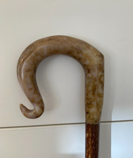 RESIN MARBLED CROOK HANDLE