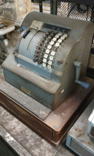 Vintage Soviet union cashier machine cash register old USSR russian retro shop