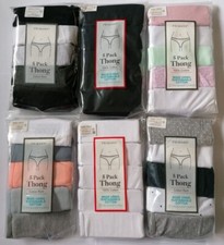 5 Pairs Thong Brief Knickers