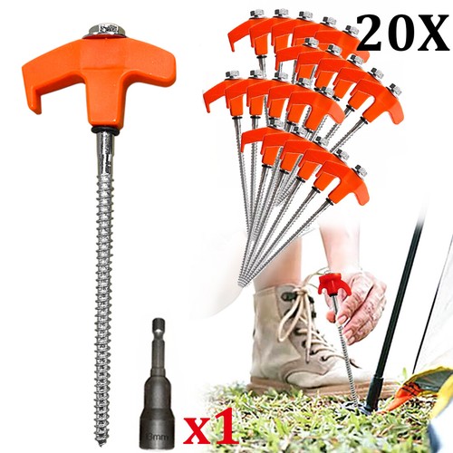 Screw tent pegs 20 hard - screw,