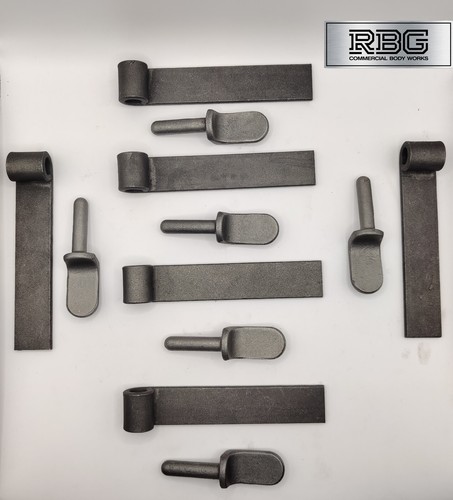 Straight hinge gudgeon - 6x, &