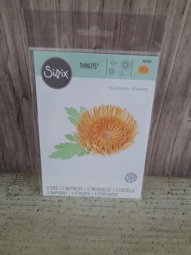 Sizzix chrysanthemum thinlits - chrysanthemum,