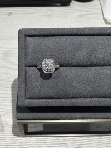 925 silver emerald cluster - 925,