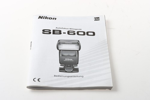 Nikon 600 manual - nikon, sb-600