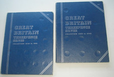 Vintage Whitman Folders - Silver threepences