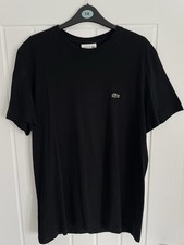 Lacoste Men’s Black Logo Short Sleeve T-shirt Size Large