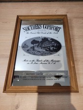 Vintage Southern comfort Pub Advertising Mirror Framed Bar Sign Stunning 