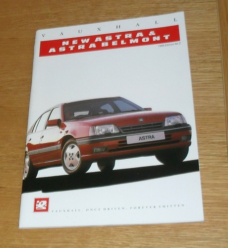 Vauxhall astra brochure 1989 - astra,