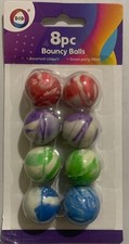 Bouncy Balls Party bag Fillers Kids/Children 8 X Assorted Colours Bouncy Balls