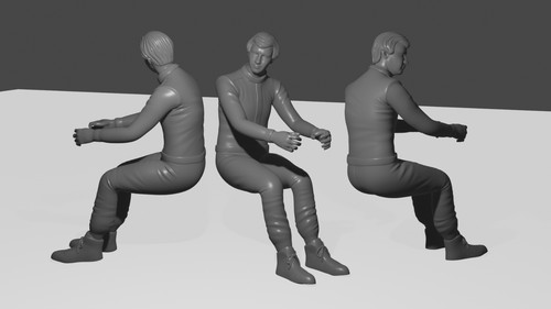 Figure man race driver - man,
