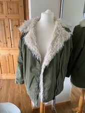 Coat by topshop size 12 green