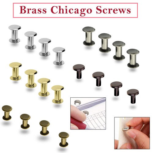 Chicago brass screw rivets - brass,