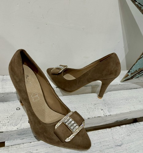 New tan suede - new, leather