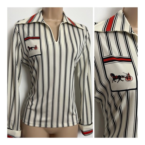 Vintage 70s cream black - 70s, red