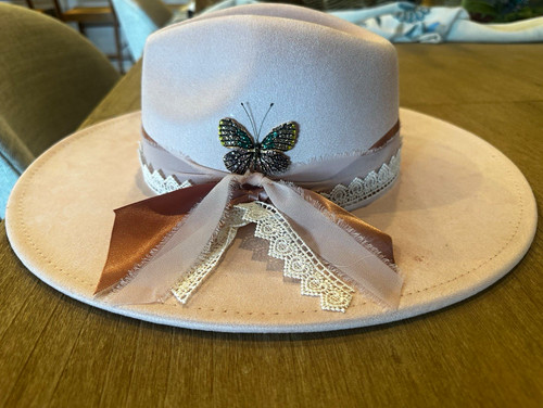 Women pink wide brim - women's, felt