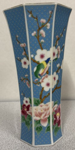Blue vase bird cherry - cherry, blossoms