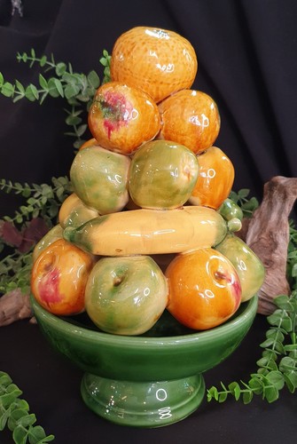 1970s majolica fruit - 1970s, /