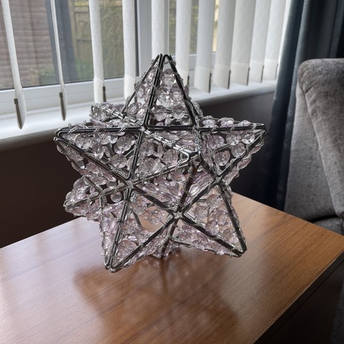 Moravian chrome framed star - chrome,