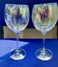 LSA POLKA MOTHER OF PEARL WINE GLASSES X 2