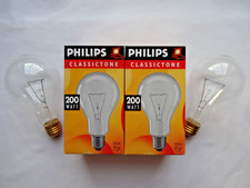 2x Philips 200w E27 ES Edison