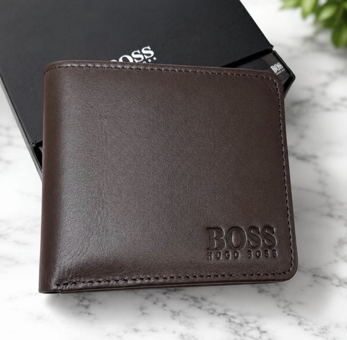 Hugo boss bifold brown - hugo,