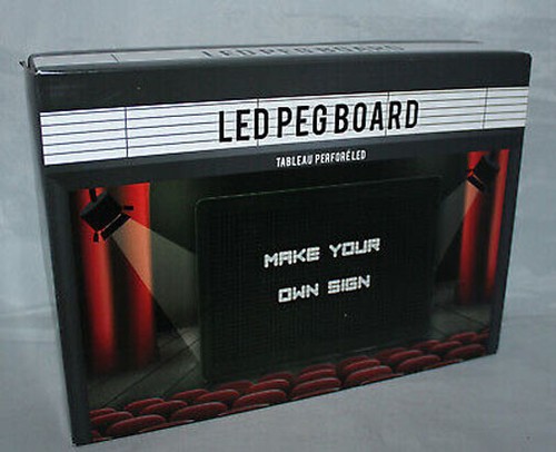 Retro light peg message - a4,