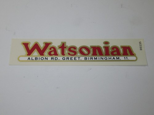 Watsonian vinyl decal albion - watsonian,