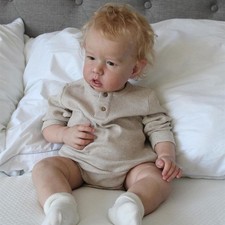 19 inch Cloth Body Real Newborn Reborn Baby Soft Lifelike Toddler Dolls Boy