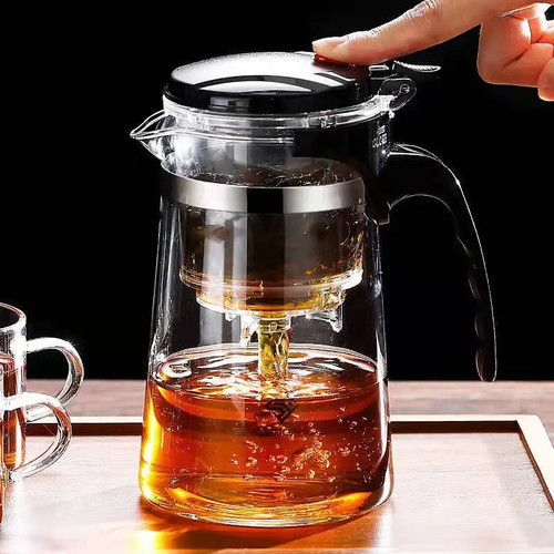 Heat resistant glass teapot - heat,