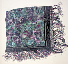 Peacock Feather Print Scarf