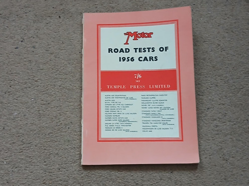 Motor road tests - "motor",