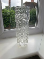 Large Vintage Czech Sklo Union 'Candle Wax' art glass vase by Frantisek Peceny 
