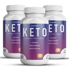 Keto Diet Fat Burner Pills UK Pure Strong Weight Loss Tablets 180 Capsules