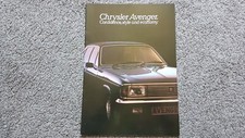 CHRYSLER AVENGER SALES BROCHURE