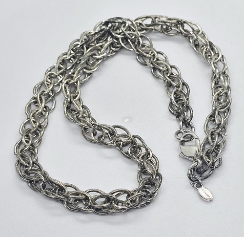 Vintage necklace monet silver - necklace,