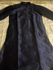 Navy Blue Sherwani Set For