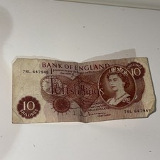 Ten shilling banknote good - ten,